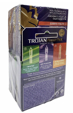 TROJAN- Pleasure Pack Condoms 3ct - 6 Pack