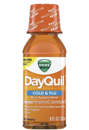 DAYQUIL COLD & FLU RELIEF LIQUID 8 FL OZ (PACK OF 3)