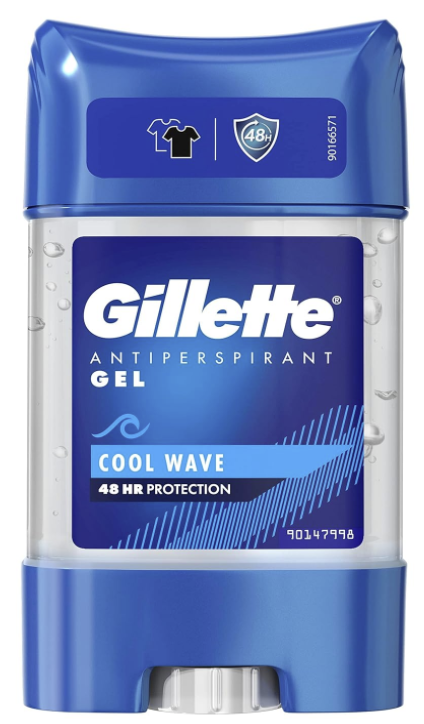 Gillette Cool Wave Antiperspirant Gel Deodorant 70ml- pack of 3