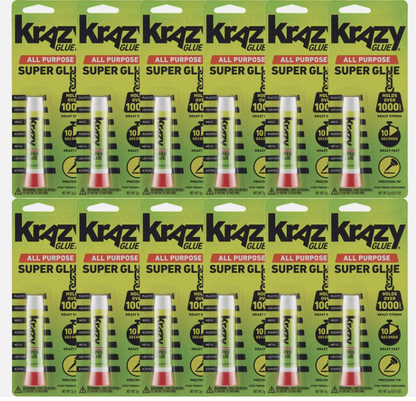 Krazy Glue - All Purpose Super Glue 0.07oz (pack of 12)