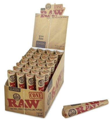 RAW Classic 1 1/4 Cones - 6pk - 32ct