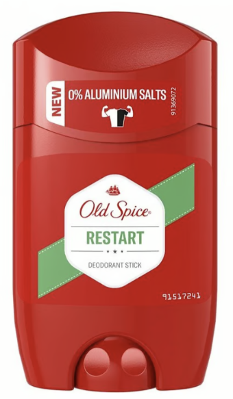 Old Spice Restart Deodorant Stick 50ml (1.69fl oz) - pack of 3