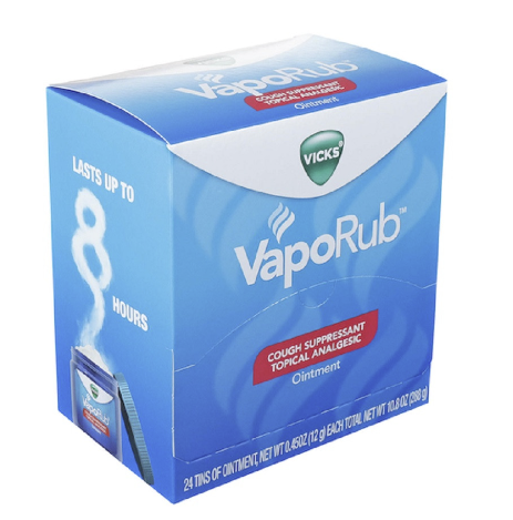 Vicks Vaporub Ointment 24pcs - 0.45oz Tins Box